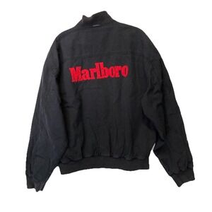 Marlboro Jacket Large Reversible Bomber Cigarette Promo Grunge Cowboy 1994